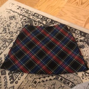 Zara Plaid Mini Skirt - Red, Blue, Black